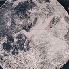 HERMES エルメス カシミア シルク スカーフ カレジェアン140 23AW Clair De Lune クレール ドゥ リュンヌ 正規品 / 35907