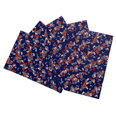 【手漉き和紙】【再入荷困難品】金魚模様 5枚入り 約30cm x 約20cm No.04