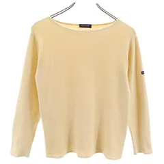 セントジェームス フランス製 ボートネック 長袖 Tシャツ XXS 生成り SAINT JAMES パイル地 ロンT レディース 【中古】  【230914】