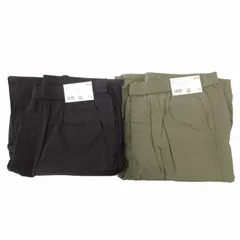 ユニクロ UNIQLO 2点セット タグ付き イージーカーゴパンツ L 黒 ブラック オリーブ /HO◇ 0203