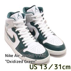 NIKE ナイキ エアジョーダン1 MID AJ1 27cm グリーン - メルカリ