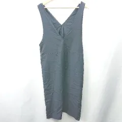 ◇ ⊂ green label relaxing グリーンレーベル リラクシング ノースリーブ 膝丈 ワンピース サイズM ブラック レディース E  【1409100047516】