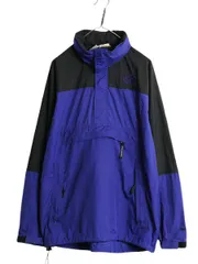 【お得なクーポン配布中!】 90s ノースフェイス ナイロン ジャケット メンズ L / オールド アノラック ハーフジップ 収納 フード ジャンパー プルオーバー HYDRENALINE