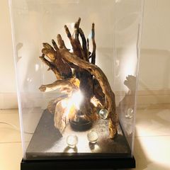 子供の領分　LED 流木アート　インテリア　プラスチックケースBOXP02
