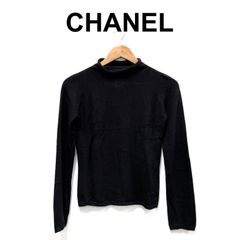 CHANEL シャネル キルティング ベスト トップス 00T 黒 ロゴ42 - メルカリ