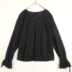 極美品・24年モデル✨TICCA ドットキーネックブラウス ギャザー ドット