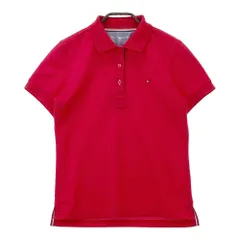 サイズ：M TOMMY HILFIGER GOLF トミー ヒルフィガーゴルフ  半袖ポロシャツ  レッド系 [240101295463]# ゴルフウェア レディース ストスト