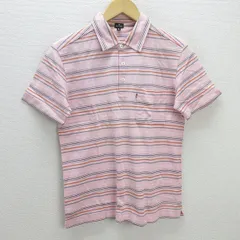 G■ポールスミス/Poul Smith 半袖ポロシャツ/鹿の子地【M】ピンク/men's/125【中古】■