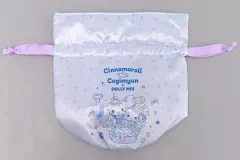 【中古】バッグ シナモロール＆こぎみゅん(ブルー) 巾着 「サンリオキャラクターズ×DOLLY MIX」