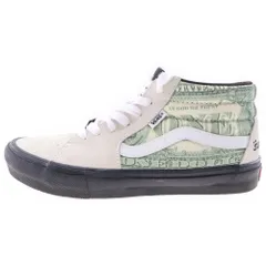 VANS (ヴァンズ) 23SS×Supreme Dollar Skate Grosso Mid×シュプリーム ドルモチーフ スケートグロッソ ミッドカットスニーカー VN0A5FCGWHT ホワイト US10/28cmのサムネイル
