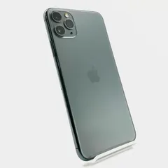 iPhone 11 Pro Max 64GB ミッドナイトグリーン au 白ロム 100%【難有】【最速発送】
