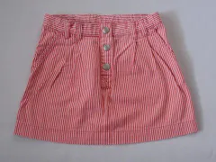 プチバトー petit bateau アウトレット 子供服 女の子 6歳 約 110cm スカート ストライプ 赤 春 夏 秋 ★4 ボトムス ガールズ 女児 キッズ 【中古】 ユーズド リサイクル こども