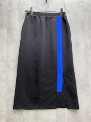 antiqua アンティカ NA-00383 ロング ポンチ スカート sizeF/黒 ◇■レディース