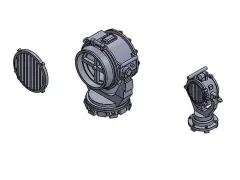 【新品】プラモデル 1/350 探照灯セット ディティールアップパーツ