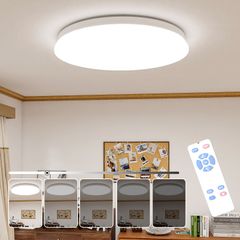 ICHIYO ledシーリングライト 8畳 28w 3600lm 薄型 調光タイプ 昼光色 リモコン付き 常夜灯モード メモリ機能 30分/60分スリープタイマー 玄関 寝室 和室 洋室 台所 洗面所 天井照明 PSE認証獲得