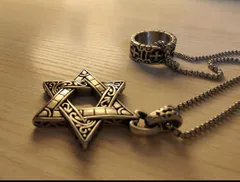 六芒星 ネックレス ペンダント メンズ  ステンレス 金属アレルギー対応 シンプル ペンダント 男性 お守り アクセサリー