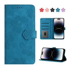 iphone14pro ケース 手帳型 おしゃれ iphone14pro 手帳型ケース 人気 アイフォン 14 プロ アイフォン14プロ 手帳ケース スマホケース カバー 携帯ケース case 高級 本革 PUレザー かわいい 美しい桜の柄 アイホ