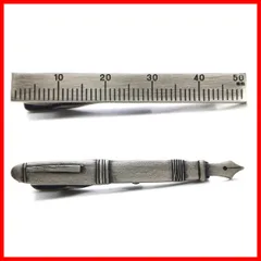 【新着商品】ペン) 文具セット(定規&万年筆 タイピン アンティーク銀(古美) モチーフ 日本製 successory [サクセサリー]