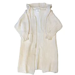 SEA ROOM LYNN (シールームシン) フード ロングニットカーディガン古着