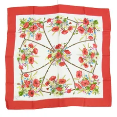 【正規品】GUCCI グッチ スカーフ ハンカチ ストール 花 フラワー シルク fit=scale-down,w=1200