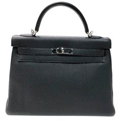 エルメス HERMES ケリー32　 □J刻印　(2006年製) ブラック シルバー金具 トゴ レディース ハンドバッグ