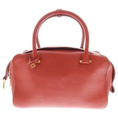 DELVAUX (デルボー) クールボックスMM ハンドバッグ レッド レザー