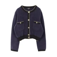 美品★CHANEL★カメリア★リボン★手編み★ノーカラー★ジャケット CHANEL シャネル カメリア ノーカラー ジャケット 42 - メルカリ