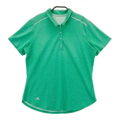 サイズ：L ADIDAS GOLF アディダスゴルフ BC1140 半袖ポロシャツ ドット柄 グリーン系 [240101334924]# ゴルフウェア レディース ストスト