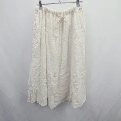 ◇ Θ SM2 サマンサ モスモス ウエストゴム 膝下丈 フレア スカート サイズM ベージュ系 レディース E  【1506190002774】