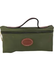 ロンシャン LONGCHAMP ロゴ刻印パッチ ハンドル付 ポーチ レディース 表記無 のサムネイル