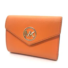 【倉吉店】MICHAEL KORS | マイケルコース CARMEN　三つ折り財布 34S1GNME6L オレンジ 【124】