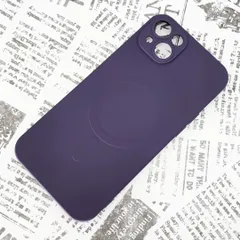 iPhone 14Plus MagSafeシリコンケース (13) パープル