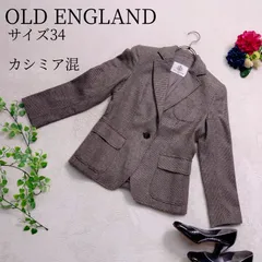 極美品】オールドイングランド（OLD ENGLAND）ウール カシミヤ混 千鳥