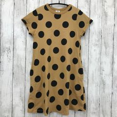 【 ALPHA LABEL 】アルファーレーベル ドット柄 半袖ワンピース 140cm