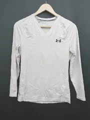 ◇ UNDER ARMOUR 薄手 ゴルフ ランニング 長袖 インナー シャツ サイズSM ライトベージュ メンズ P 【1302060004608】