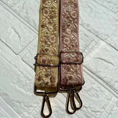 インド刺繍リボン　ショルダーストラップ　ショルダーベルト　スマホストラップ　ハンドメイド　＊No.22