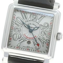 フランクミュラー FRANCK MULLER 10000L コンキスタドール デイト 自動巻き レディース保証書付き_876440