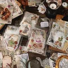 海外文具　ジャンクジャーナル　コラージュ素材　手帳　紙モノセット　ほぼ日　大容量