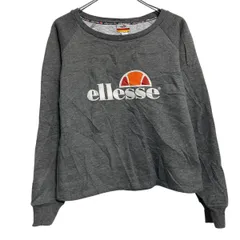 ellesse ロゴスウェット トレーナー エレッセ S グレー プルオーバー 裏起毛 古着卸 アメリカ仕入 a612-5182のサムネイル