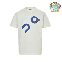 【今日特価】Loewe 25ss パイル発泡プリントロゴ半袖 T-2