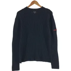 古着 90年代 ラルフローレン POLO JEANS COMPANY ケーブル編み Vネック コットンニットセーター メンズM相当 ヴィンテージ/eaa501205