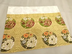 平和屋本店▼打敷　内敷　綴織　花丸文　法衣　寺院　仏具　仏教　僧侶　神職　装束　未使用　AAAW7161ja