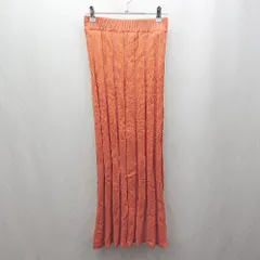 ◇ ⊇◎●未使用● ViS ビス ハイゲージ ロング タイト スカート サイズS オレンジ レディース E  【1503060042557】