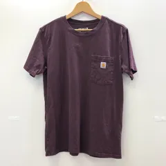 Carhartt カーハート 半袖シャツ Tシャツ 胸ポケット ワンポイントロゴ グアテマラ製 メンズ M ダークブラウン