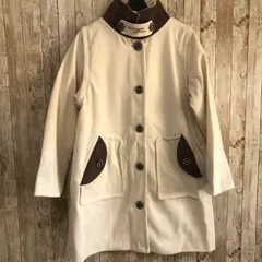 タ　PCD　pierre cardin（ピエール・カルダン）　チェンジング衿のモダン配色 2WAY コート　エクリュ　Mのサムネイル
