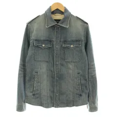 希少✨バーバリーブラックレーベル　ダメージ加工　デニムジャケット　ベージュ　L 美品✨バーバリーブラックレーベル デニムジャケット ノバ