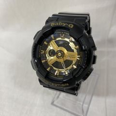 G-SHOCK ジーショック 腕時計 デジタル CASIO BABY-G BA-110-1AJF 10気圧防水 ブラック×ゴールド