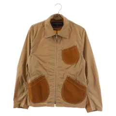 COMME des GARCONS HOMME (コムデギャルソンオム) 10AW ダック地切り替え ジップアップ ハンティングジャケット ベージュ HF-J013のサムネイル