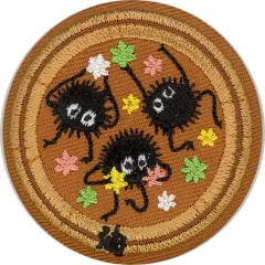 【中古】バッジ・ピンズ ススワタリと金平糖 「千と千尋の神隠し 刺繍ブローチコレクション」 どんぐり共和国限定