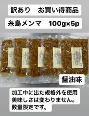 糸島メンマ　醤油味　100g×5   訳あり　規格外サイズ　美味